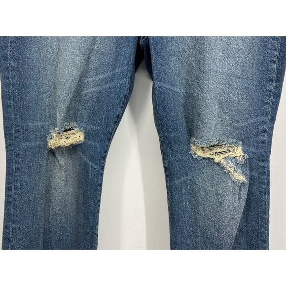 Torrid Jeans Plus 18 High Rise Slit Hem Distress Straight Fitted Stud Women New - Picture 3 of 11